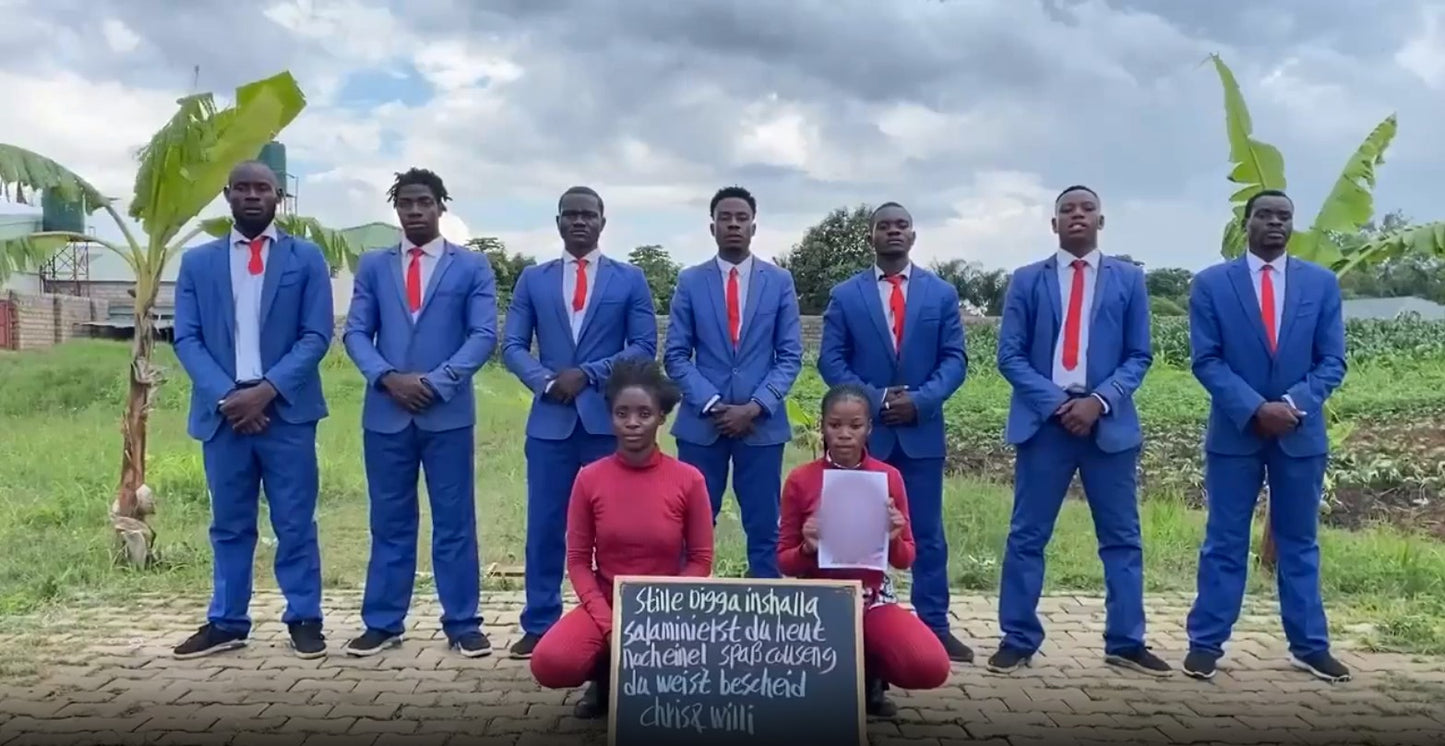 Video message from Africa - Blue Suits Team 